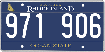 RI license plate 971906