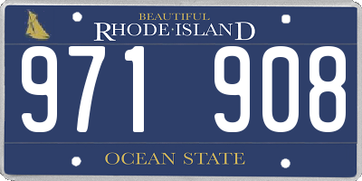 RI license plate 971908