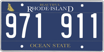 RI license plate 971911