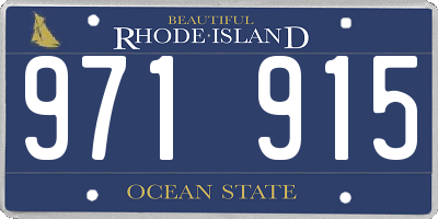 RI license plate 971915