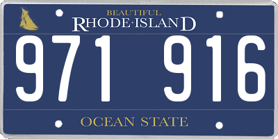 RI license plate 971916