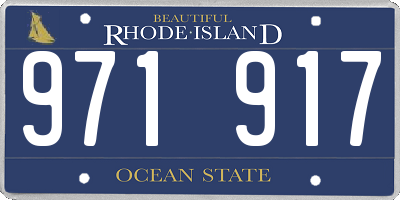 RI license plate 971917