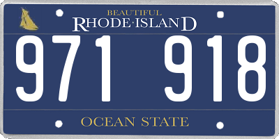 RI license plate 971918