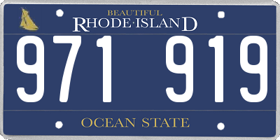 RI license plate 971919