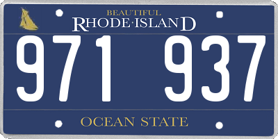 RI license plate 971937