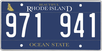 RI license plate 971941