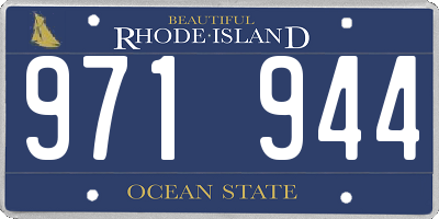 RI license plate 971944