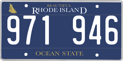 RI license plate 971946