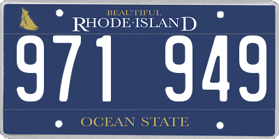 RI license plate 971949