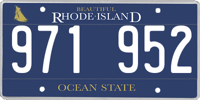 RI license plate 971952