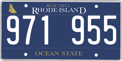 RI license plate 971955