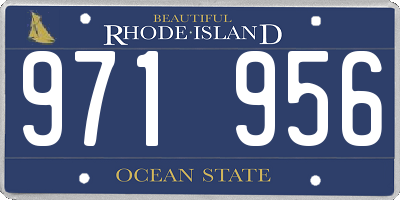 RI license plate 971956