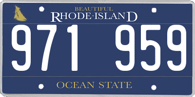 RI license plate 971959