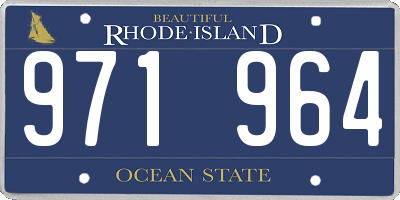 RI license plate 971964