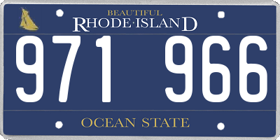 RI license plate 971966