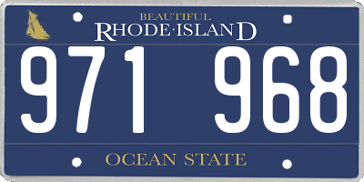 RI license plate 971968