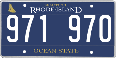 RI license plate 971970