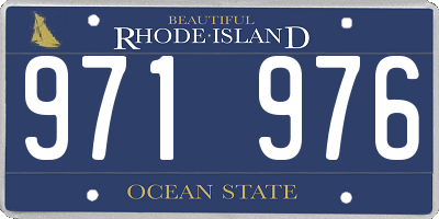 RI license plate 971976