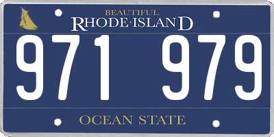 RI license plate 971979