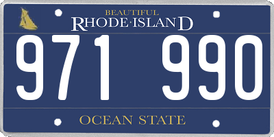 RI license plate 971990