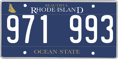 RI license plate 971993