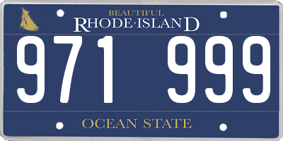 RI license plate 971999