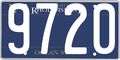 RI license plate 9720