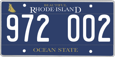 RI license plate 972002