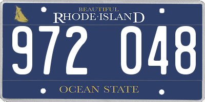 RI license plate 972048