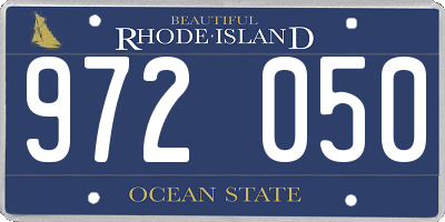 RI license plate 972050