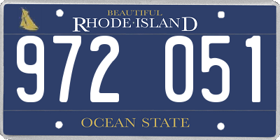 RI license plate 972051