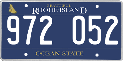 RI license plate 972052