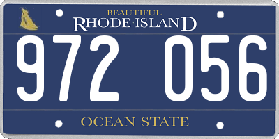 RI license plate 972056