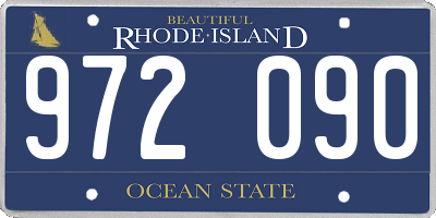 RI license plate 972090