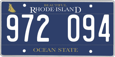 RI license plate 972094