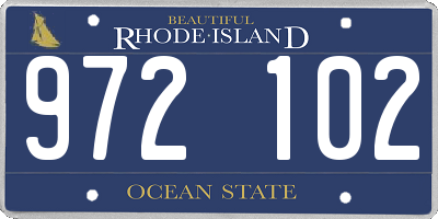 RI license plate 972102