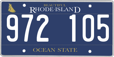 RI license plate 972105