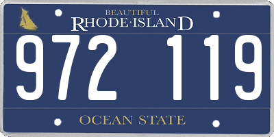 RI license plate 972119