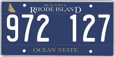 RI license plate 972127