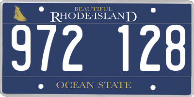 RI license plate 972128