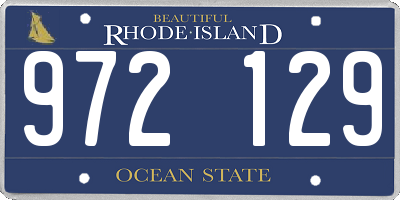 RI license plate 972129