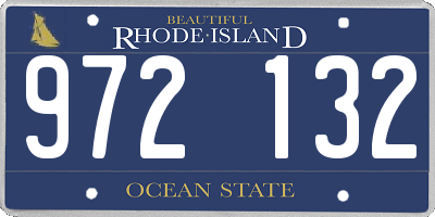 RI license plate 972132