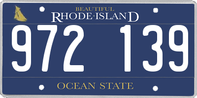 RI license plate 972139