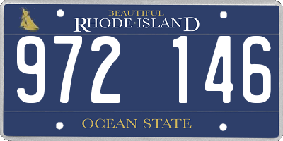 RI license plate 972146