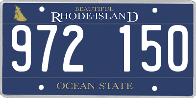 RI license plate 972150