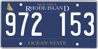 RI license plate 972153