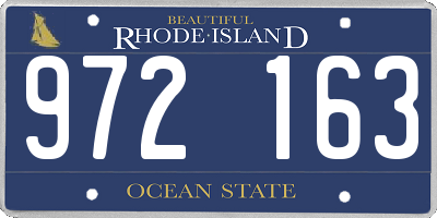 RI license plate 972163