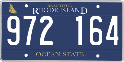 RI license plate 972164