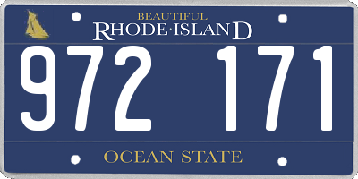 RI license plate 972171