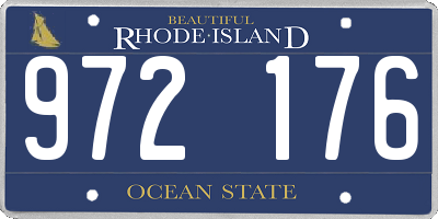 RI license plate 972176